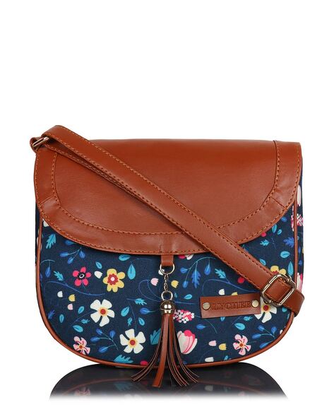 Big Buddha Satchel With Floral Printed Purse 