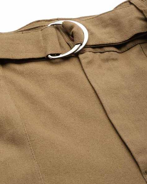 Buy Khaki Trousers & Pants for Women by Popnetic Online