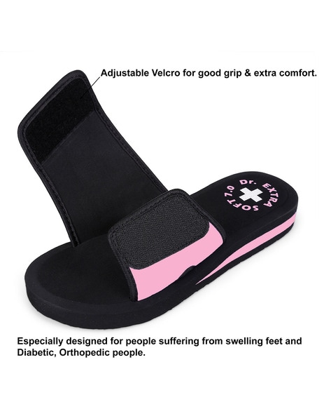 Buy Black Flip Flop & Slippers for Women by Doctor Extra Soft Online