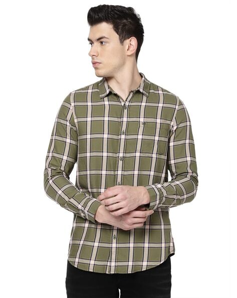 Lee Men Checked Slim Fit Shirt