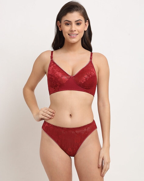  Sexy Bra And Panty Sets For Women,Underwire Embroidered  Sheer Lace Lingerie,Matching Two Piece Sexy Lingerie Set Valentines Day Plus  Size Red XX-Large