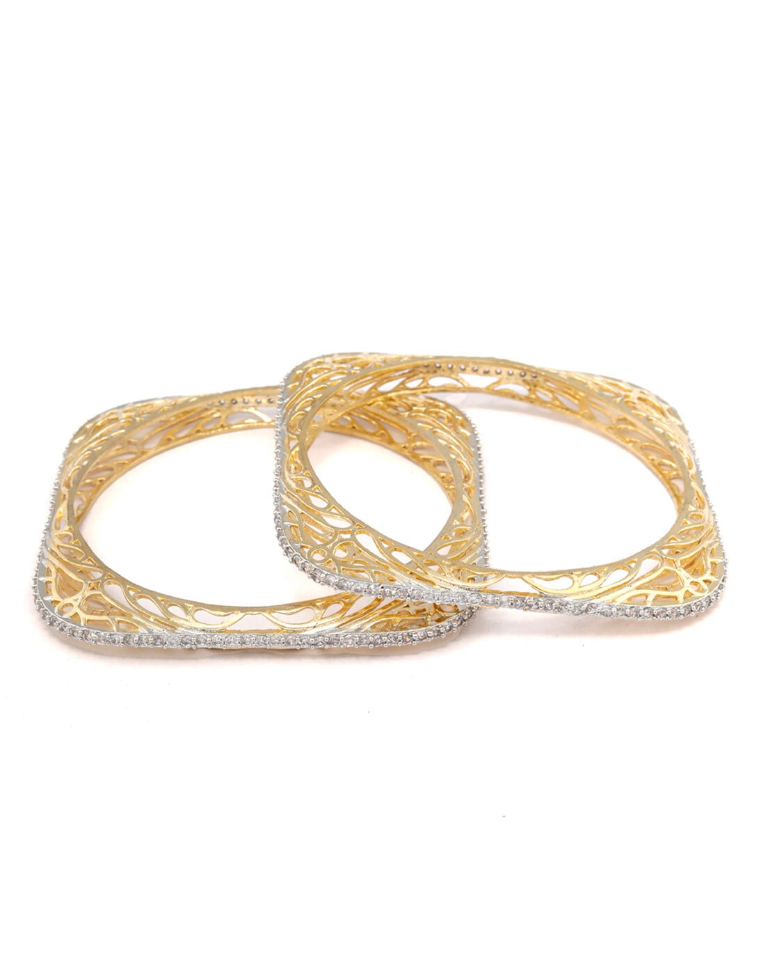 Gold bangles in deals square shape