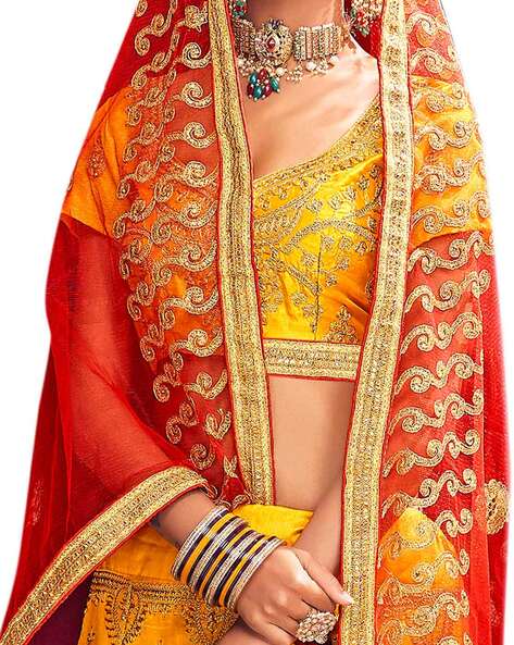 Cotton Silk Lehenga- Buy Cotton Silk Lehengas and Lehenga Kameez Online