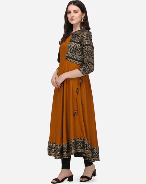 Black Tara Jacket Anarkali – Bhumika Sharma