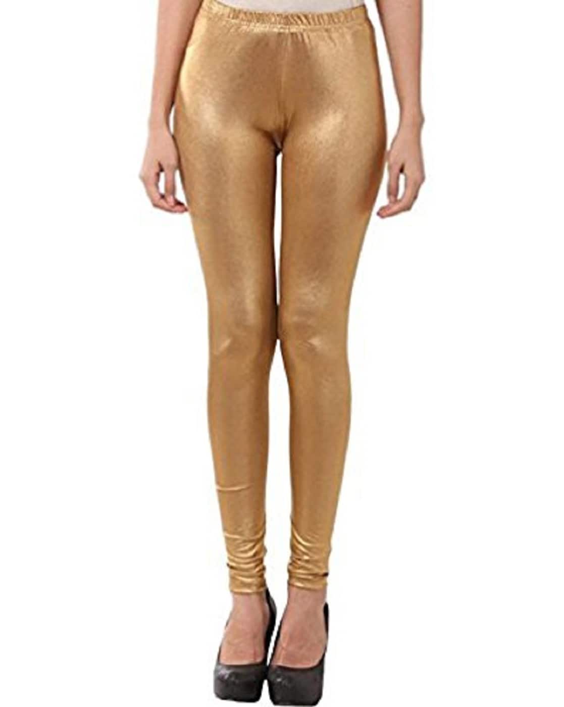 Buy Gold Leggings for Women by DREAM & DZIRE Online