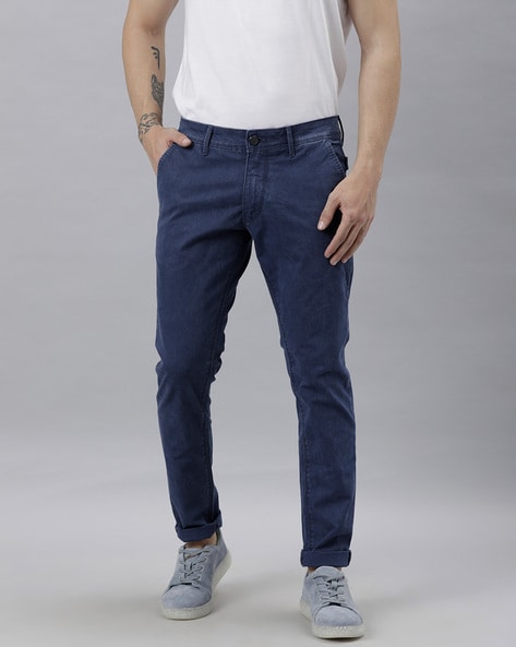 Buy Men's Raddit Mid Blue Skinny Jeans Online