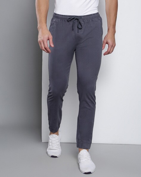 Buy Navy Blue Trousers & Pants for Men by MAD MAX (MAKE YOU CRAZY) Online