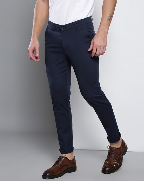 Tapered navy sale chinos