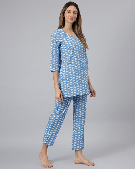 Ladies animal 2024 print pyjamas