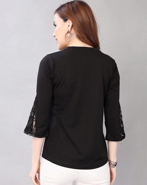 Buy Black Tops for Women by SELVIA Online