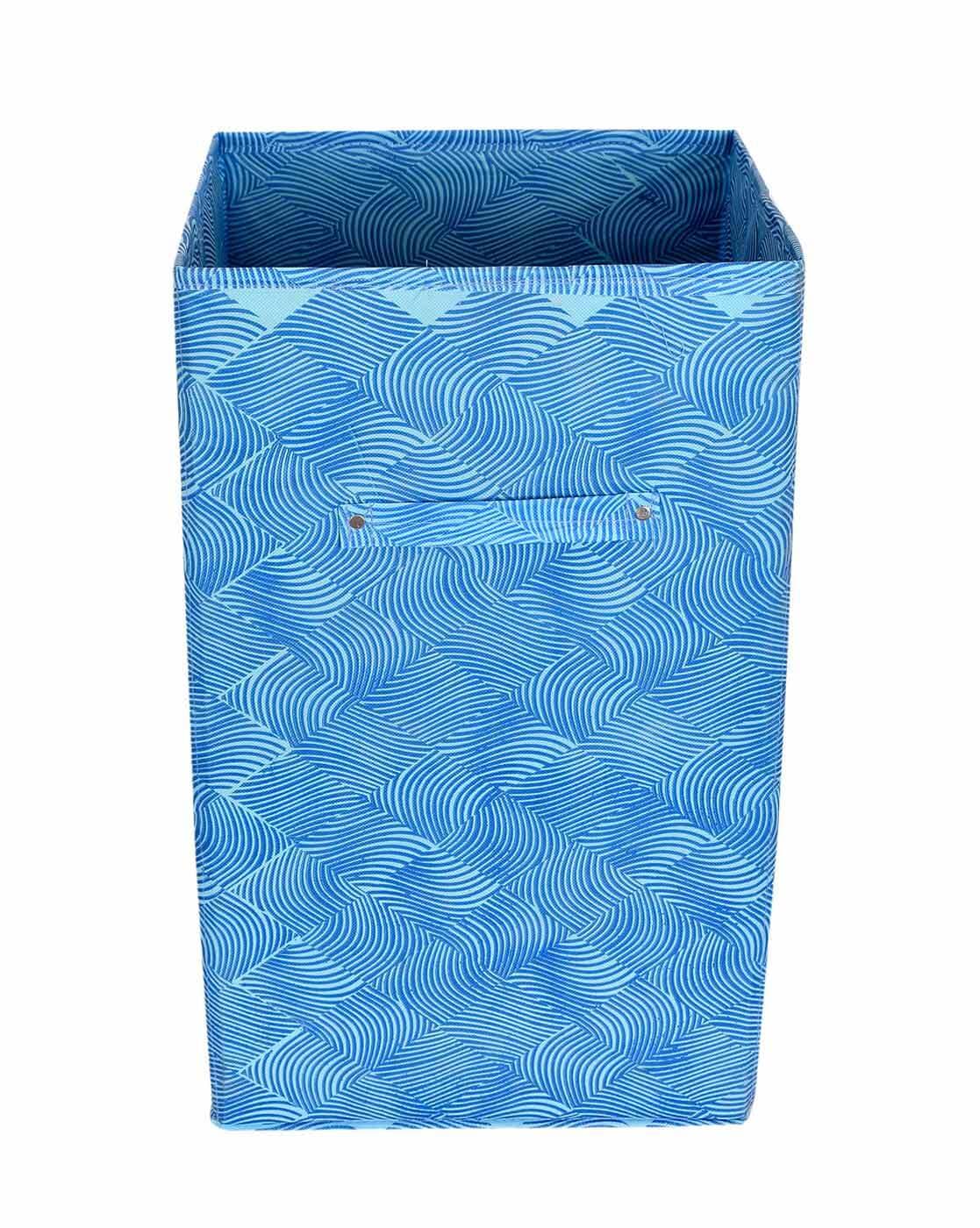 Kuber Industries Round Cloth Foldable Laundry Basket Bag, Volume:-30L,Multi  Color ,Cotton