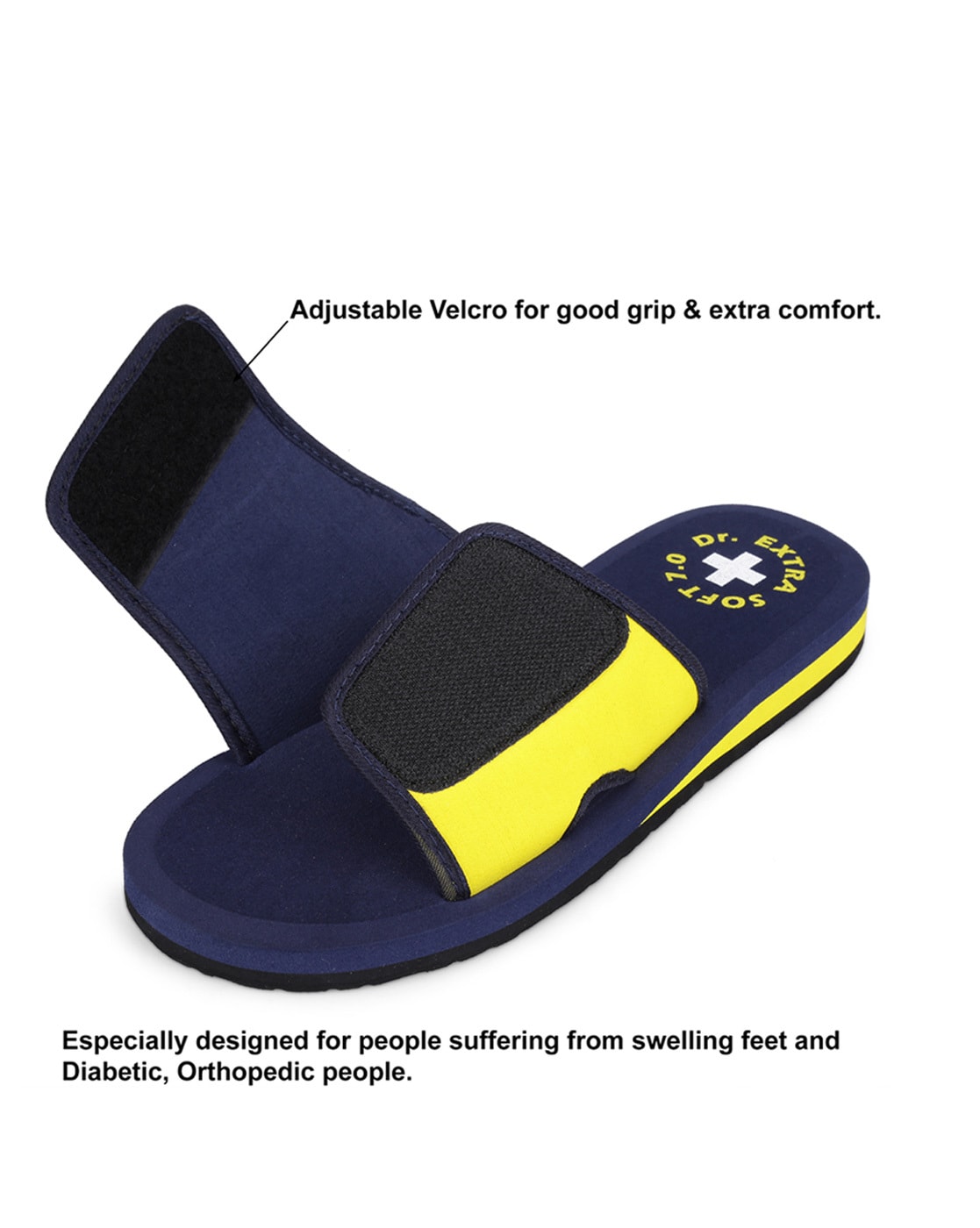 Velcro Orthotic Slides-Unisex - My FootDr Singapore