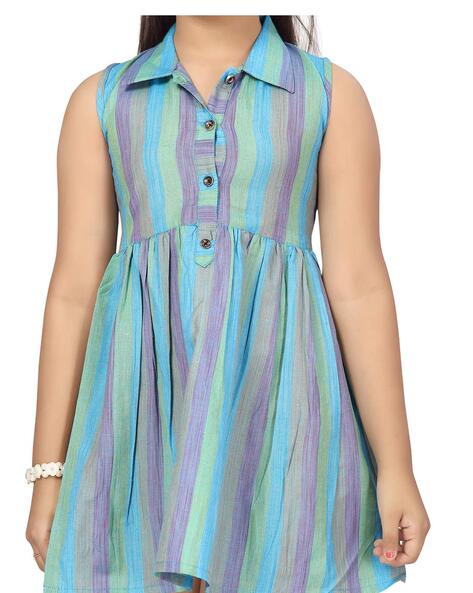 Buy Blue Dresses & Frocks for Girls by AARIKA GIRLS ETHNIC Online