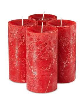 Pack of 4 Fragrant Pillar Candles-image-7