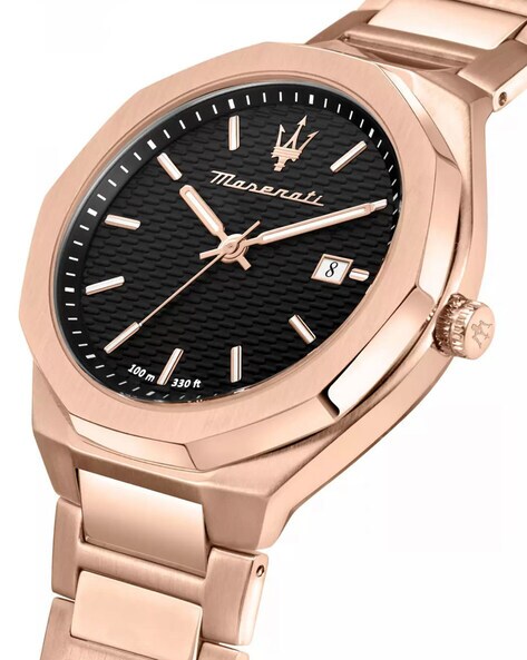 Maserati rose best sale gold watch