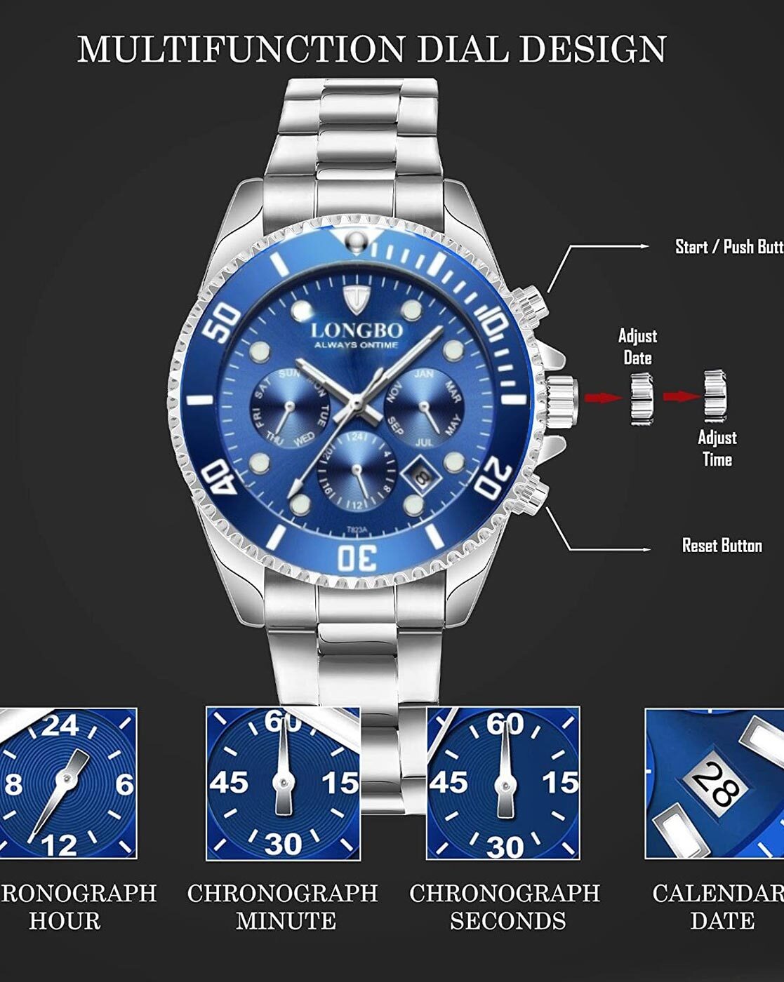 longbo 80795 night light quartz relojes| Alibaba.com