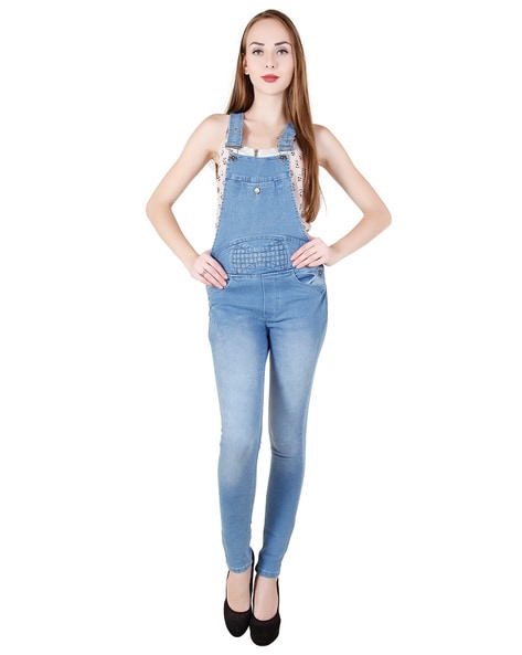 Buy Reworked Denim Dungaree Denim Overall Embroidered Denim Ripped Jeans  Slim Fit Jeans Online in India - Etsy
