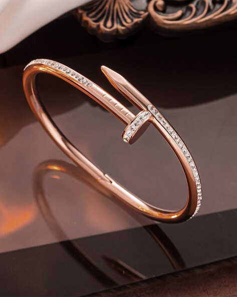 Nail bracelet rose gold sale