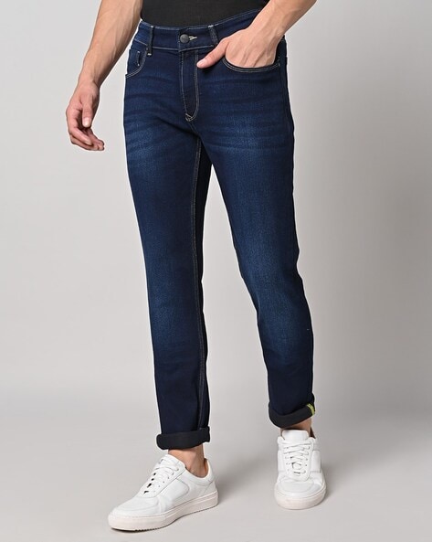 Spykar Mid-Wash Skinny Fit Jeans