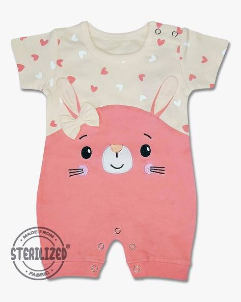 Buy Peach Rompers Onesies for Infants by MOM'S LOVE Online