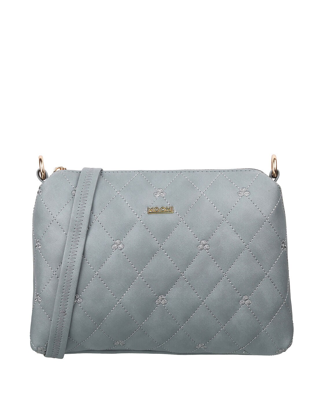 Mochi Women Grey Zip Top Sling Bag (66-7355) : Amazon.in: Fashion