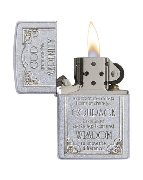 Accendino Zippo Heart Design cromato satinato 