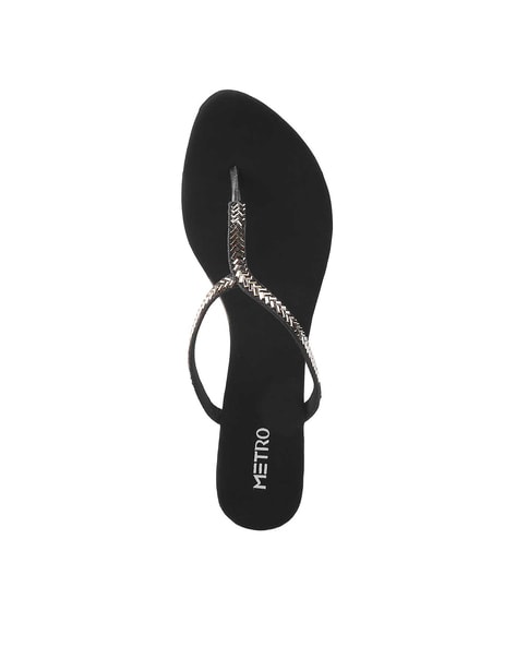 Metro black sandals hot sale