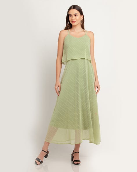 Zink London Textured A-line Dress