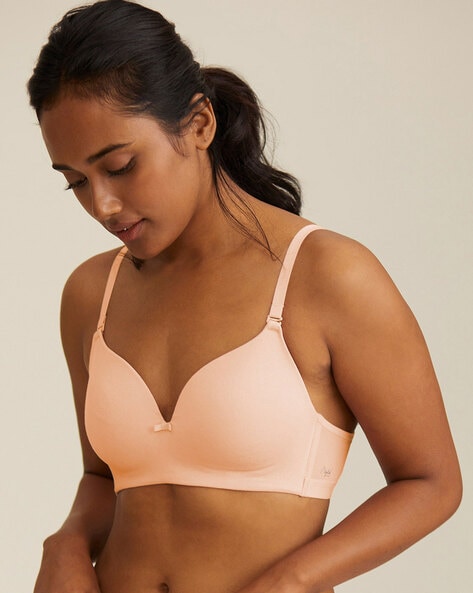 Buy EVERYDAY ELLE 18 SPORTS BRA Nude Size 38B Online at Best Prices in  India - JioMart.