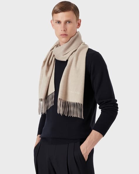 Buy Beige Scarves for Men by GIORGIO ARMANI Online