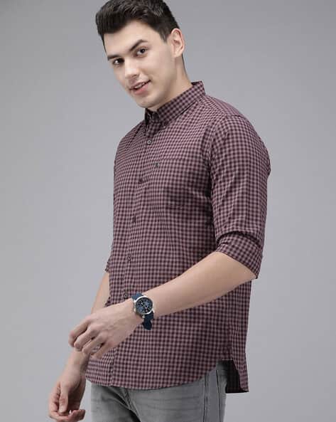 Product image of THE BEAR HOUSE Men Checked Slim Fit Shirt