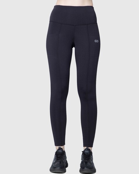 Cropped Leggings with Elasticated Waist