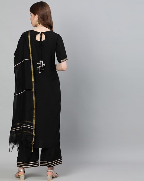 Buy Black Kurta Suit Sets for Women by Jaipur Kurti Online