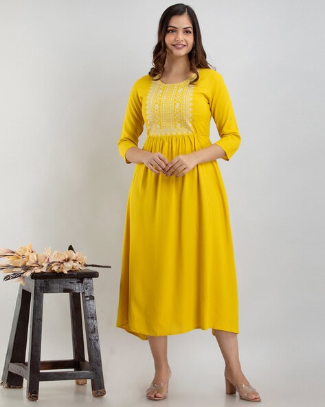 Yellow Dresses For Women Online – Buy Yellow Dresses Online in India