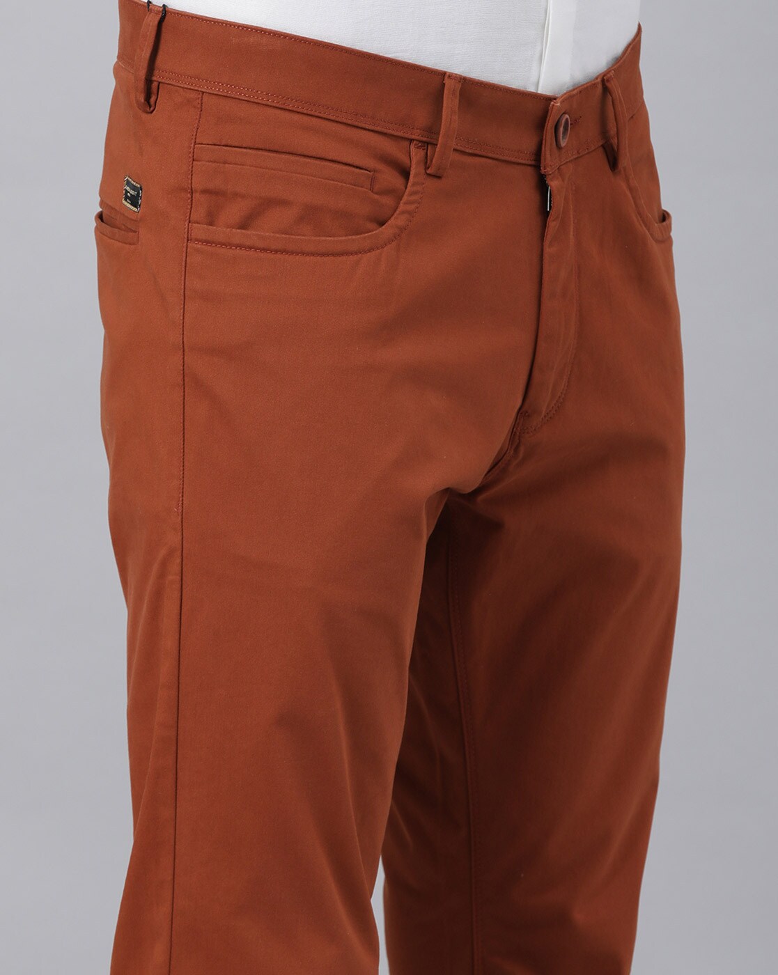 Buy Brown Trousers & Pants for Men by Rare Rabbit Online