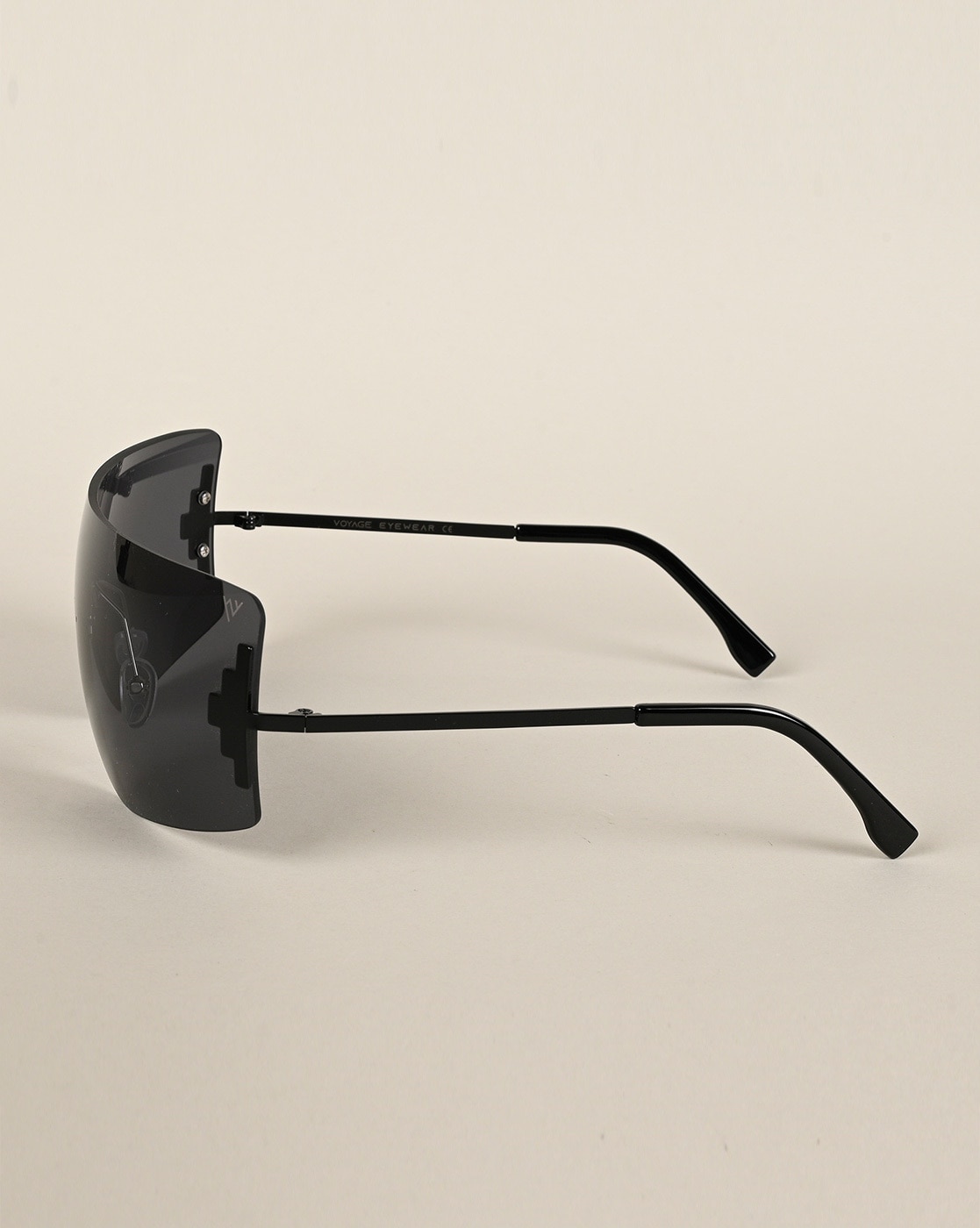 Buy Voyage Black Rectangle Sunglasses for Men & Women - 2318MG4498 online