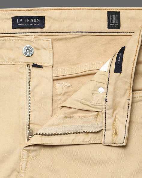 Louis Philippe Jeans Regular Fit Men Beige Trousers - Buy Louis Philippe  Jeans Regular Fit Men Beige Trousers Online at Best Prices in India