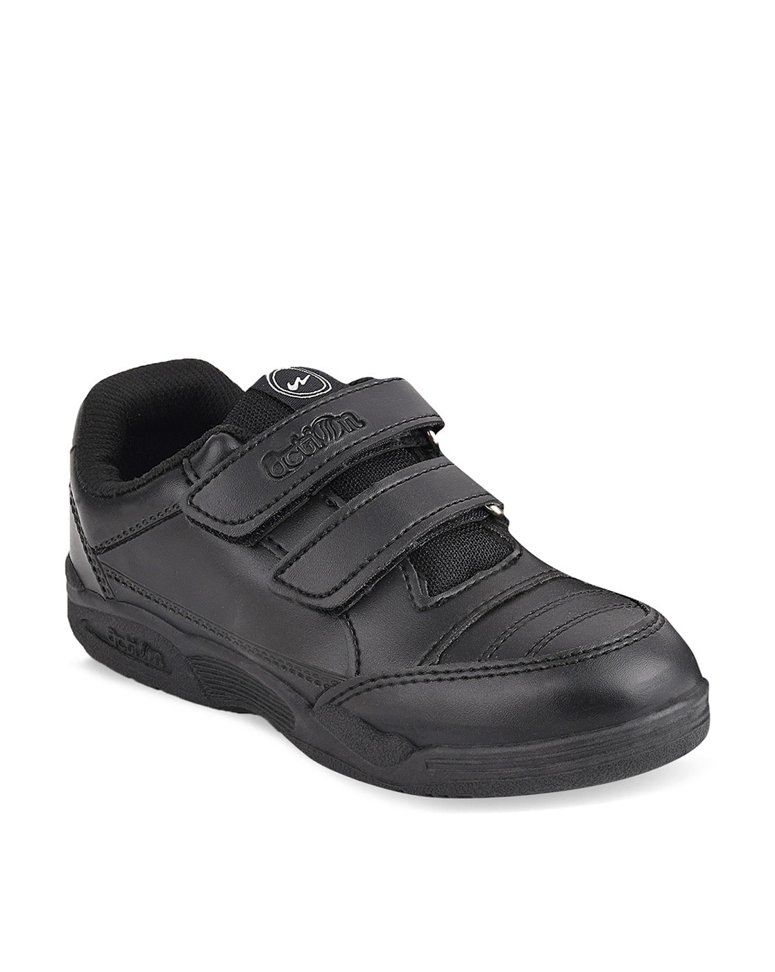 Atlanta Mocassin Black Three Strap Velcro High Top Sneaker 021 – Laced Shoe  Inc