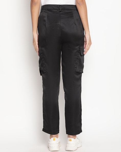 Black Oversized ripstop cargo trousers | And Wander | MATCHES UK