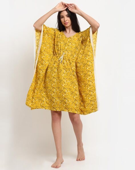 Veruschka's Yellow Caftan in Vogue & Where To Get a Hostess Gown -