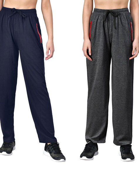 Buy Navy Blue Track Pants for Women by FFLIRTYGO Online