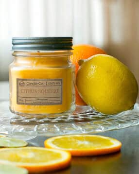 Citrus Squeeze Scented Jar Candle-image-15