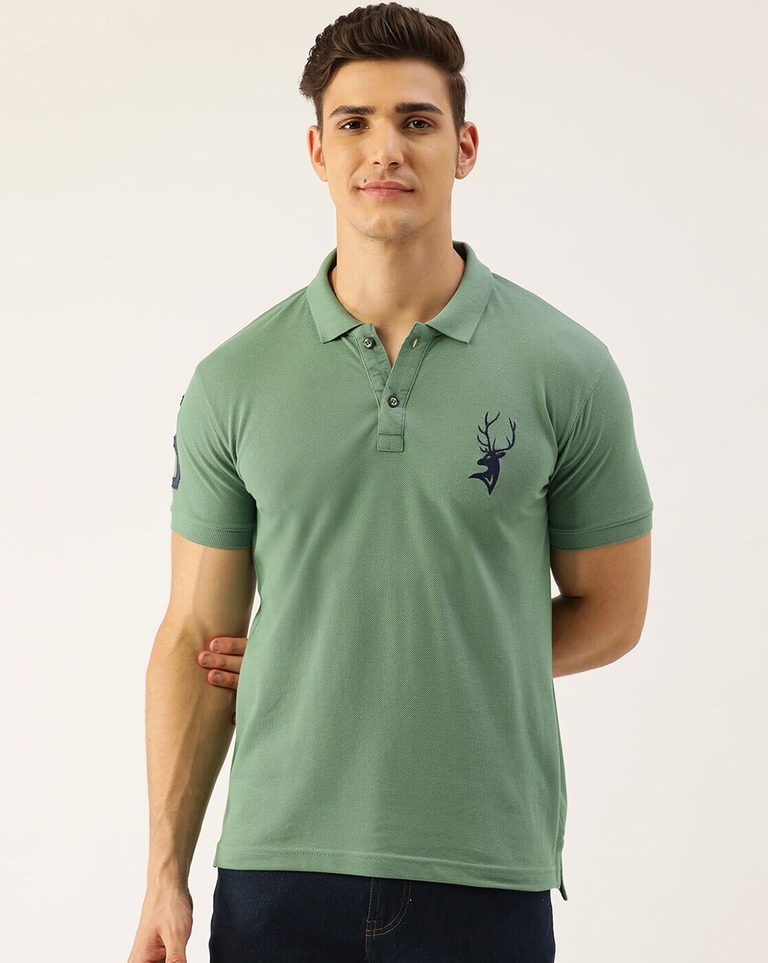 Buy Green Tshirts For Men By Portblair Online | Ajio.Com