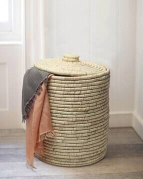 Plam Leaf Natural Laundry Basket