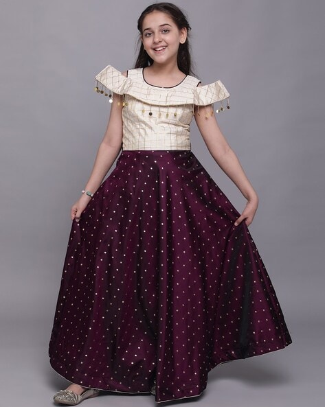 Cold shoulder hotsell frocks for girls