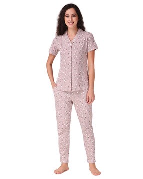 Lucky Brand Women's Pajamas Tee Tank Short Pant 4 pcs Set XXL Pink Floral  A13-63