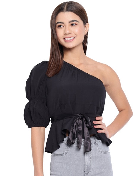 Up shoulder 2025 crop top