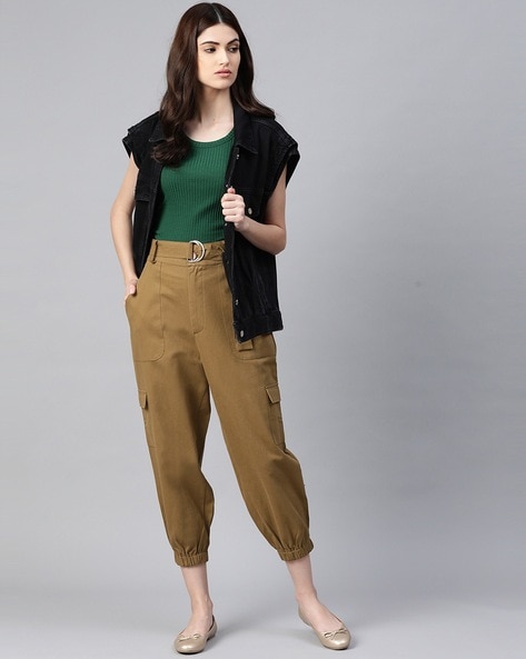 Buy GO COLORS Store Women Khaki Jeans Online at Best Prices in India   JioMart