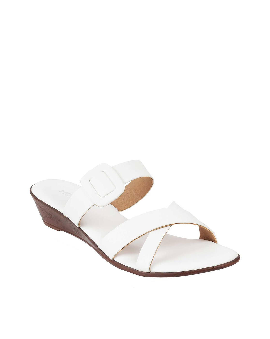 Buy White Heeled Sandals for Women by Mochi Online