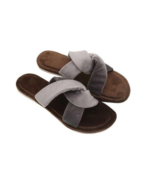 Velvet sandals best sale